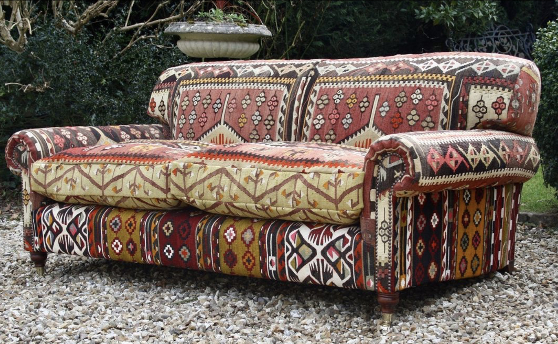 Kilim Lansdown Sofa, Leather Chairs of Bath, Istanbul Kilim Sofa